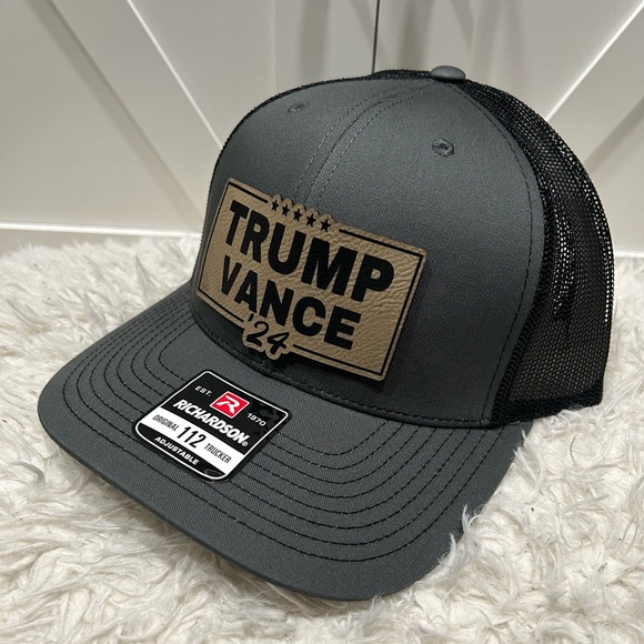 TRUMP VANCE 2024 Laser engraved Richardson trucker hat. - Picture 2 of 2